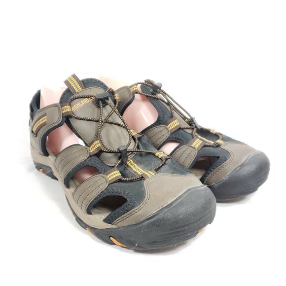 Highland Creek Fisherman Sandals Men's Size 9 Brown Synthetic - Picture 1 of 7